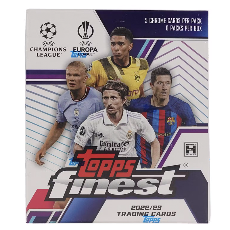 2022/23 Topps Finest UEFA Soccer Hobby 8-Box Case - Factory Sealed