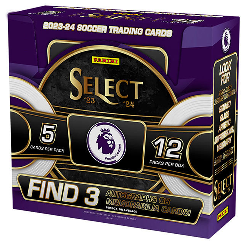 2023/24 Panini Select EPL Soccer Hobby 12-Box Case - Factory Sealed