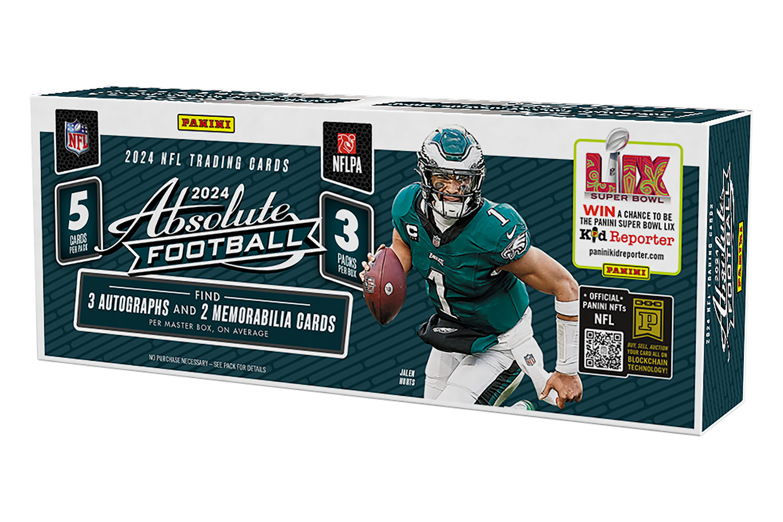 2024 Panini Absolute Football Hobby 12-Box Case - Factory Sealed