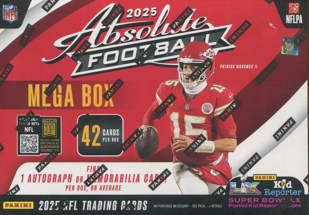 2025 Panini Absolute Football Hobby Mega 20-Box Case - Factory Sealed