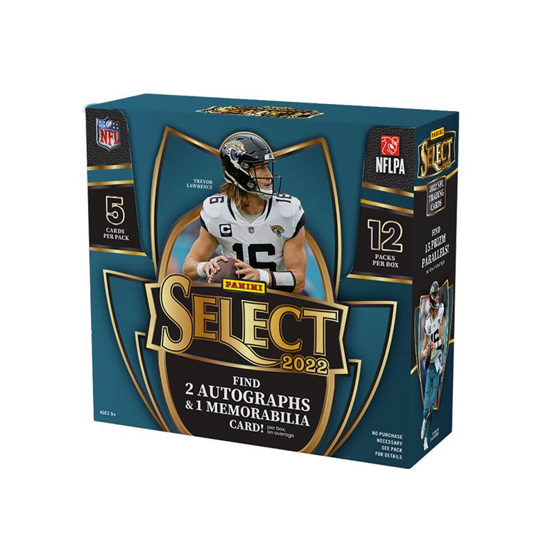 2022 Panini Select Football Hobby 12-Box Case - Factory Sealed