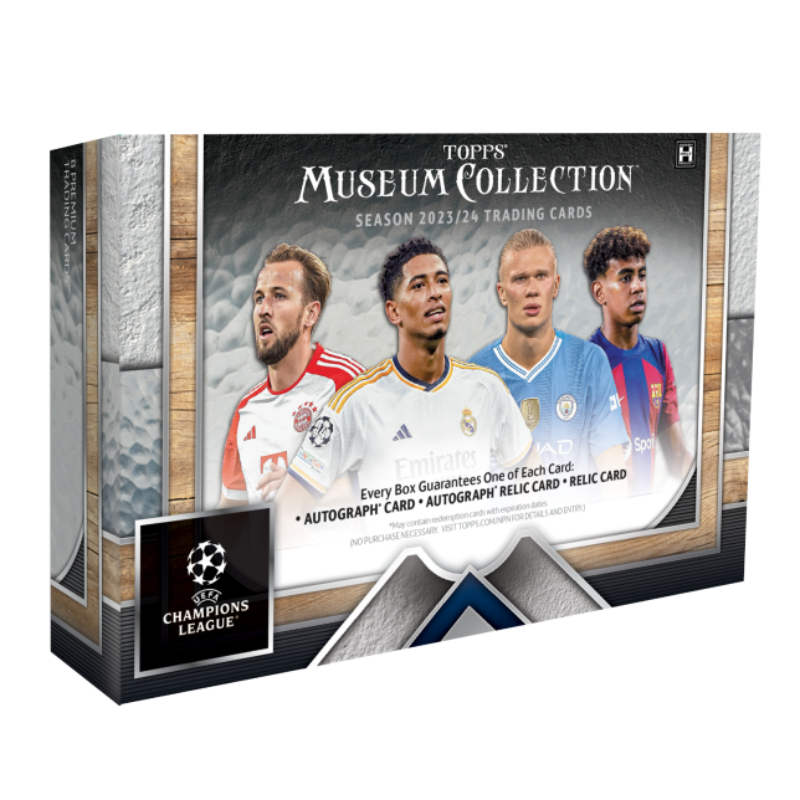 2023/24 Topps Museum Collection UEFA Champions League Soccer Hobby 12-Box Case - Factory Sealed