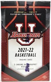 2021-22 Bowman University Basketball Hobby 12-Box Case - Factory Sealed