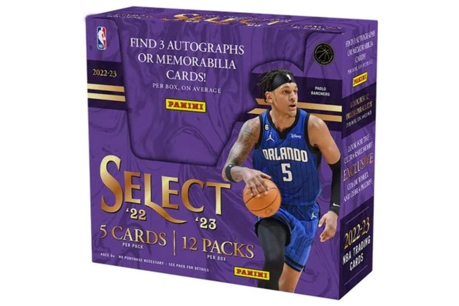 2022-23 Panini Select Basketball Hobby 12-Box Case - Factory Sealed